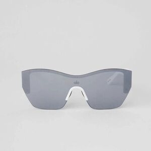 NEW ALO Yoga Stunner Sunglasses Gunmetal/White